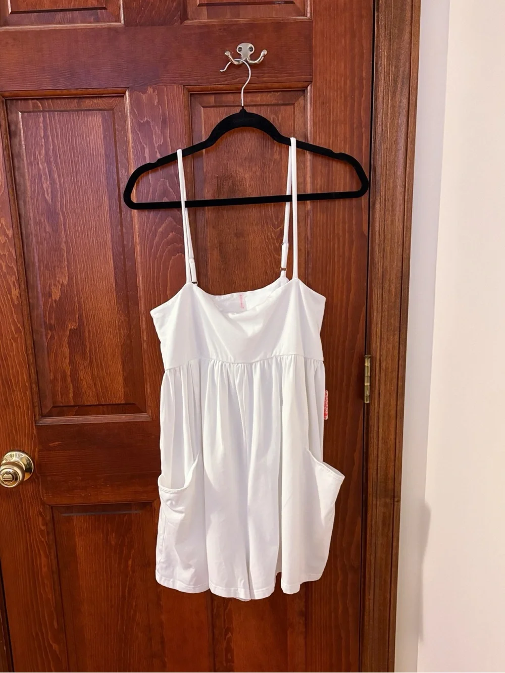 FREE PEOPLE FP Movement Hot Shot Strappy Romper White NWT Size M - Picture 4 of 7